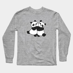 Cuddle Puddle Pandas Long Sleeve T-Shirt